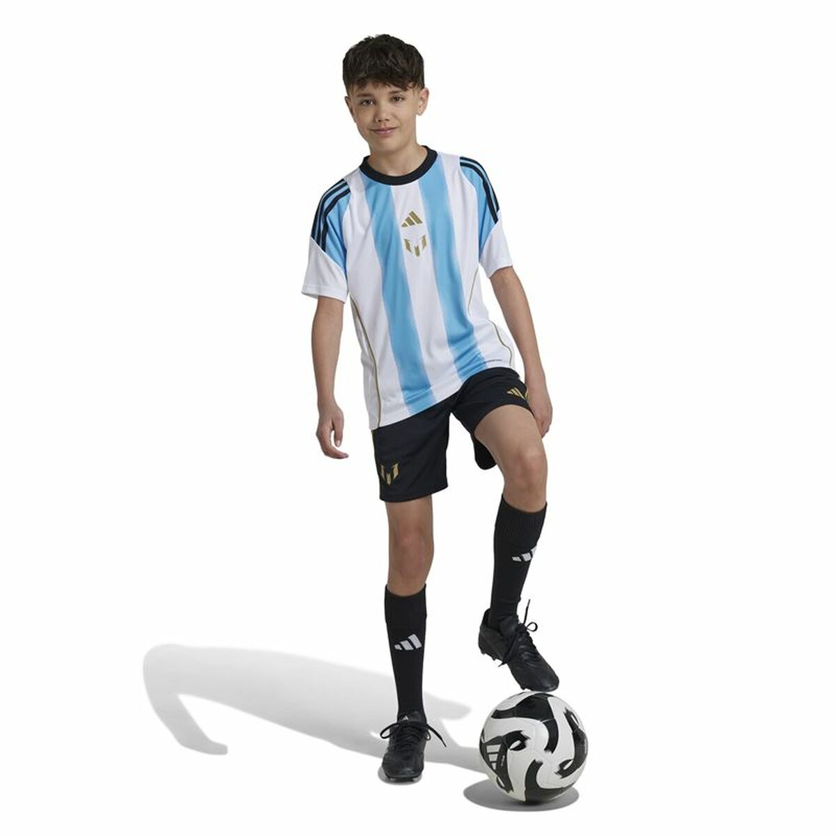 Adidas Messi Training Short – Kinder Fußballshorts Schwarz