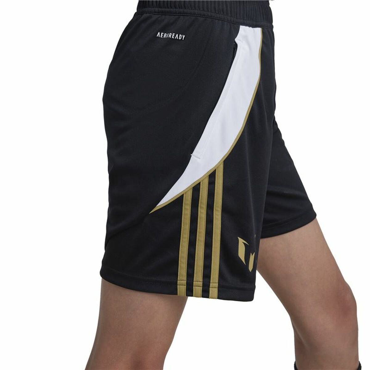 Adidas Messi Training Short – Kinder Fußballshorts Schwarz